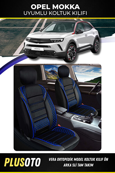 PlusOto مجموعة أغطية مقاعد السيارة المتوافقة مع سلسلة Vera من Opel Mokka بالل...