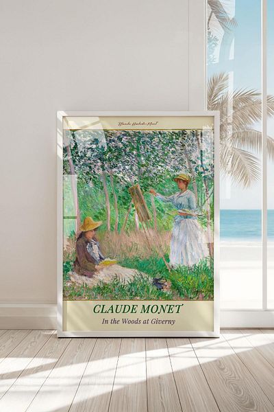 Buka Shops Un moment din grădina lui Monet Giverny: pictură de artă într-un cadru „în pădure”