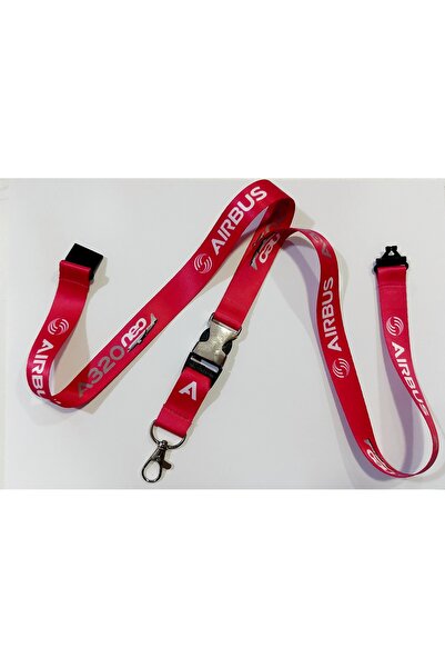 Havacı Uçuş Dünyası حبل رقبة مطبوع عليه طائرة إيرباص 320 نيو