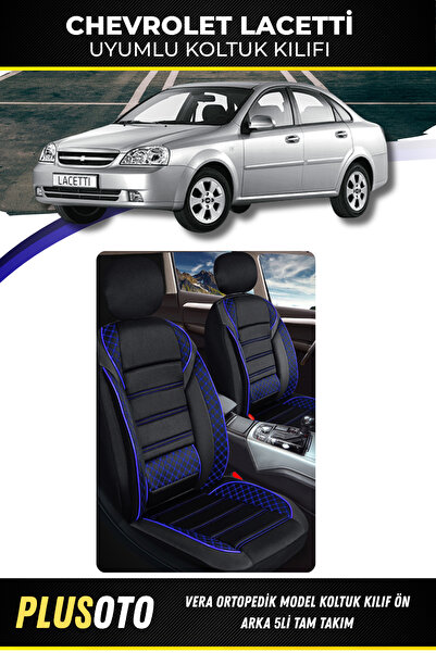 PlusOto مجموعة أغطية مقاعد السيارة المتوافقة مع سلسلة شيفروليه لاسيتي فيرا با...