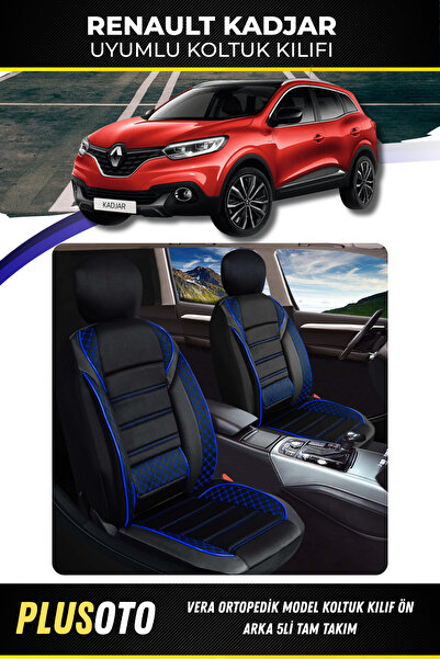 PlusOto مجموعة أغطية مقاعد السيارة المتوافقة مع سلسلة Vera من Renault Kadjar ...
