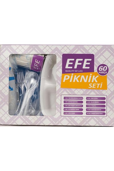 Koza End Efe Picnic 60 Piece Set