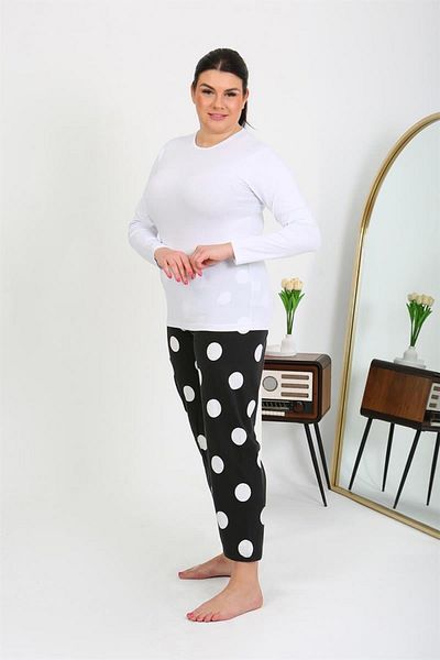 Fashi10 Celira Women's Plus Size Single Bottom Pajamas Black 27553