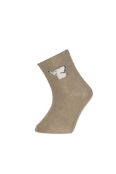 Bibaby Patterned Bamboo 2-Piece Socks 68384 Stone-Blue
