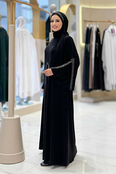 Bym Fashion Pelerin, Elbise ve Şal Üçlü Takım 3932 Siyah