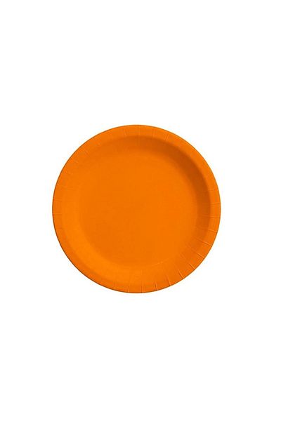 Almira Set of 8 Orange Cardboard Plates