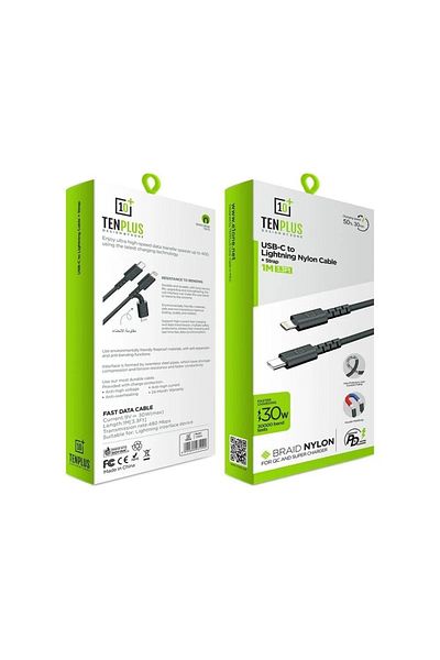 One Plus1 10plus Type C to iPhone charger cable