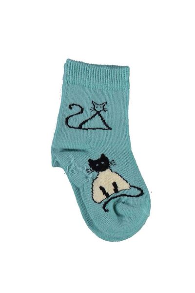 Bibaby Biorganic New Cats Age Socket Socks 68424 Green