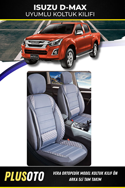 PlusOto مجموعة أغطية مقاعد السيارة المدخنة المتوافقة مع سلسلة Vera من Isuzu D...