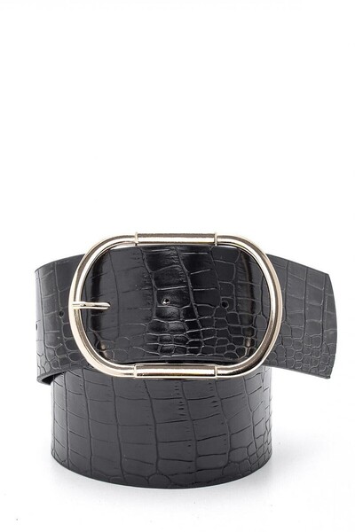 Paçuli Moda Paçuli Kadın Altın Rengi Tokalı Kemer K-aw19072