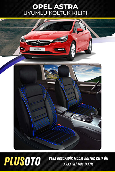 PlusOto مجموعة أغطية مقاعد السيارة المتوافقة مع سلسلة Vera من Opel Astra بالل...