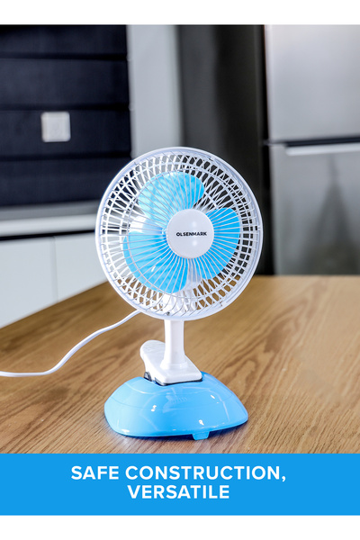 Olsenmark Convertible Table And Clip Fan, 2 Speed, 3 Blades, Mini Fan With High Speed Motor, 2 Year Warranty