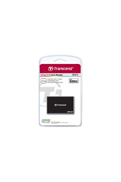 Transcend TS-RDF2 RDF2 Cfast 2.0 USB 3.0 Siyah Kart Okuyucu