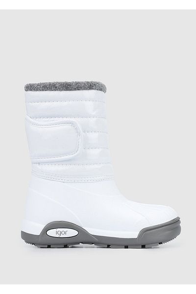 IGOR Topo Ski Charol Blanco Παιδικές Γούνινες Λευκές Μπότες Anorak