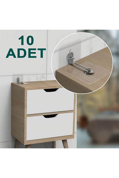 tedaks 10 Pieces Ultra Durable for Earthquake, No-Nail, Adjustable Ware Fixing Apparatus Without Drilling the Wall