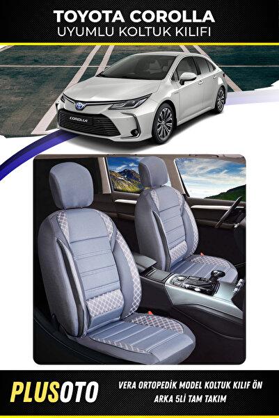PlusOto مجموعة أغطية مقاعد السيارة المدخنة المتوافقة مع سلسلة Vera من Toyota ...