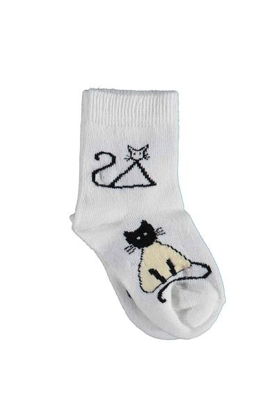 Bibaby Biorganic New Cats Age Socket Socks 68424 Ecru