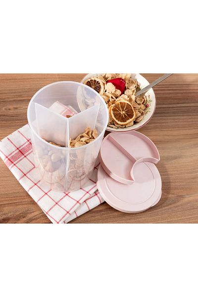M.C Coco 3 Compartment Food Container Powder - 12,5X13X18 cm