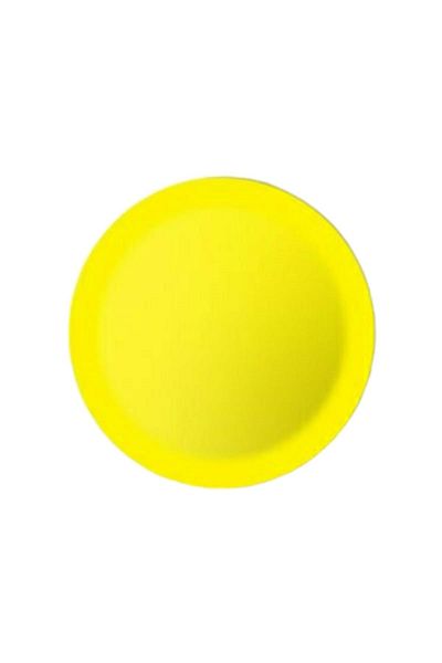 Almira 8-Piece Lemon Yellow - Cardboard Plate