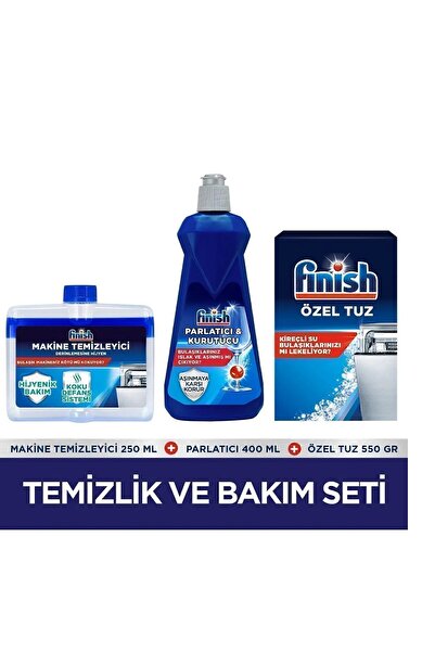 Fairy Temizlik ve Bakım Seti (Parlatıcı 400 ml + Makine Temizleyici Sıvı 250 ...