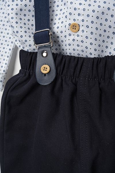 tinytrends Baby Boy & Child Patterned Bodysuit Shirt Salopet Set