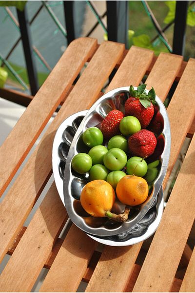 Qualitev 1 Piece Stainless Steel Sliced ​​Medium Size Boat Plate Presentation Plate 23X13 cm