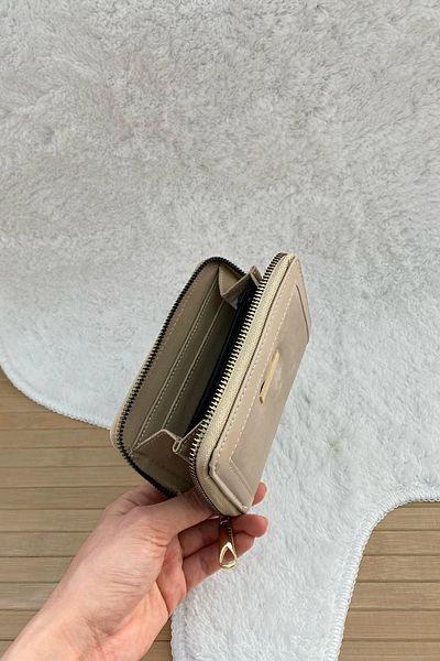 Mazel Design Suede Women's Wallet Zippered Card Holder Stylish and Multi-Compartment Design