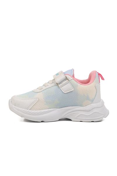 WALKWAY Ruffon 2340 P White-Baby Blue Pantofi sport flexibili pentru copii