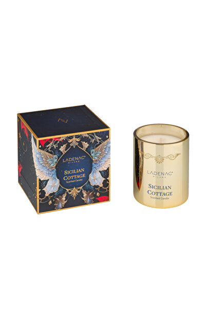 Ladenac Milano Sicialian Cottage Altın Cam Mum 330 gr