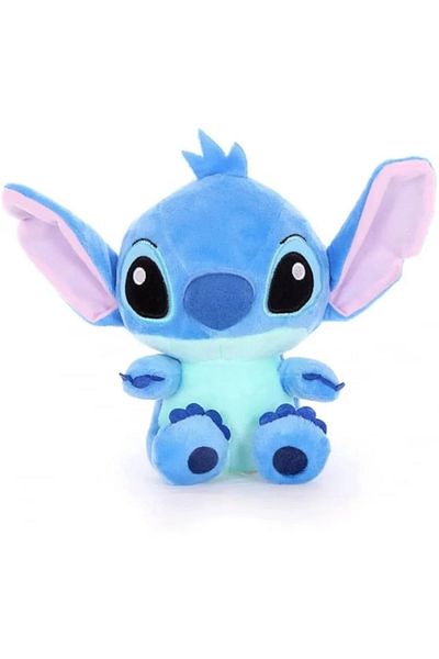 ABYZ Jucărie de pluș Stitch cu desene animate pentru copii peste 3 ani, dimensiune 21 cm, culoare albastră, cadoul ideal