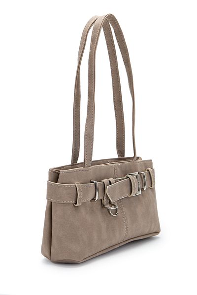 minebag Women's Birdy Beige Handbag - Resher Detail