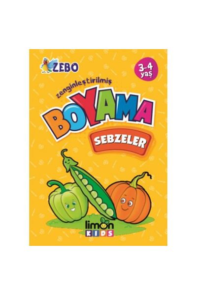 Limonkids Limon Kids 3 4 Years Old Enriched Painting Vegetables