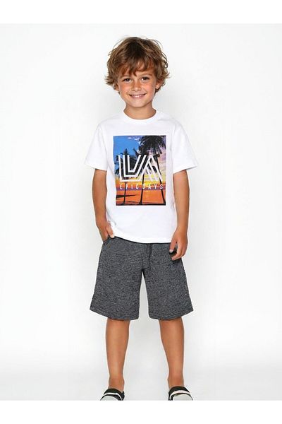 MİNİKO KİDS Boy Epic Days Palm Patterned Shorts Cotton Suit