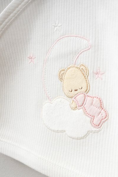 Bebitof Sweet Dreams Patterned Bebitof 5 Piece Newborn Hospital Release Bodysuit Set