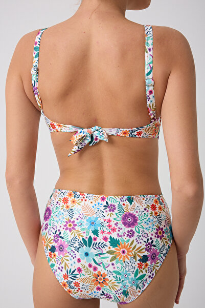 SAILOR moda Patterned Backless Swimsuit
