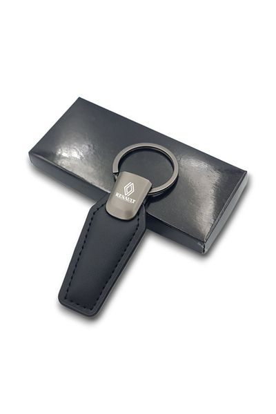 Gülay AVM Renault Printed Metal Boxed Leather Keychain Byp-1597