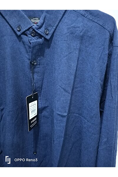 DYNAMO büyük beden spor keten gömlek