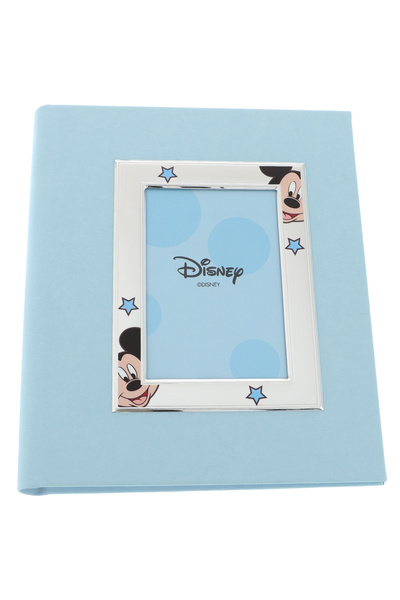 GiftExpress Album foto copii Mickey Mouse albastru 26cm