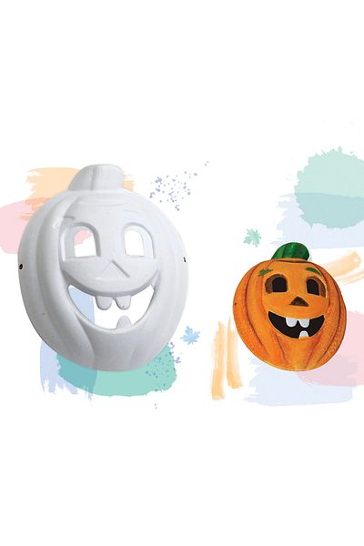 VİVA Puti Paintable Cardboard Mask Pumpkin