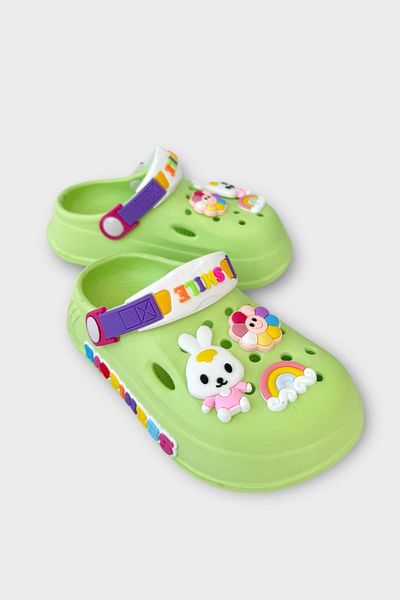 Liger Children's Daily Orthopedic Non-Slip Sole Figured Sandals Slippers Green