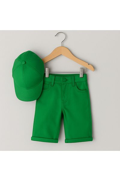 Hilal Akıncı Kids Shorts and Hat Set