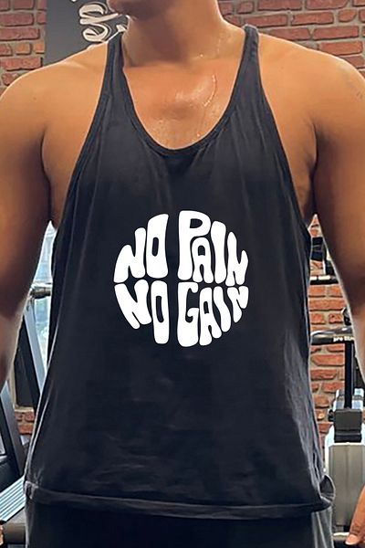 BLUU Nopain Circle Gym Fitness Tank Top Athlete's Tank Top