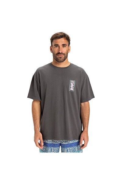 Quiksilver Gh Qs Sunrise Bowl Men Gray Casual Style T-Shirt Eqyzt08022-Krp0