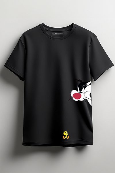 Merch&ice Μπλουζάκι Unisex με στάμπα Tweety Sylvester Together