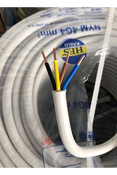 Hes NYM Antigron 4x4 mm2 Kablo Gri ( 10 Metre )