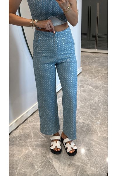 My Blog Blaue Jeans mit Pailletten