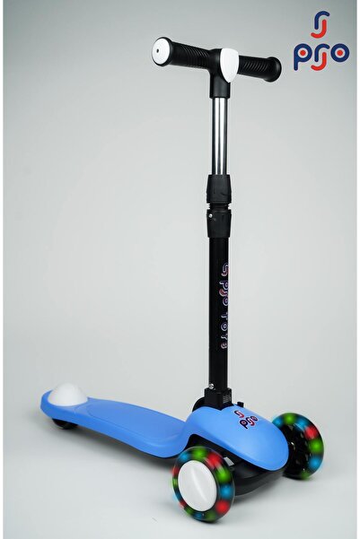 PRO Toys Işık/Ledli Üç Teker Yükseklik Ayarlanabilir ve Katlanabilir Fren Sis...