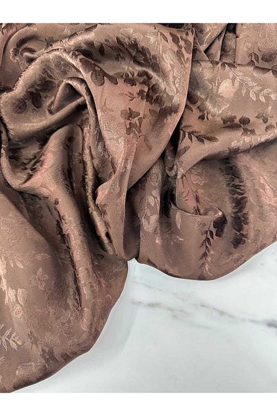ipekkumaş Coffee Flower Pattern Javenes Dress Skirt Abaya Baggy Our Product Is Sold by Pieces 1 Piece 1 Metre
