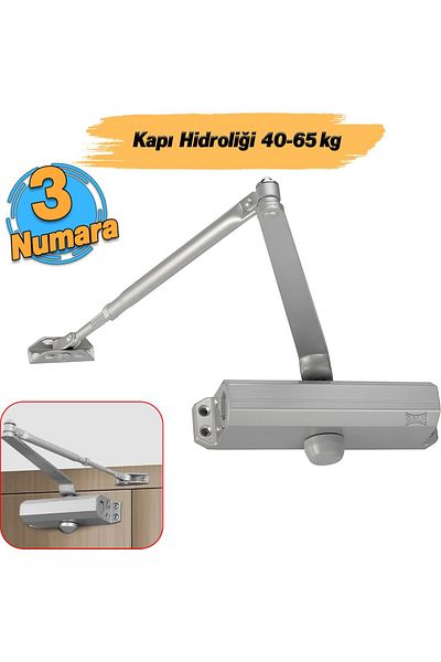 Worldtec External Door Closure Hydraulic 3 No 45-65 kg