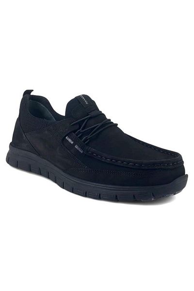 Forelli Tanza Daily Orthopedic Men's Shoes-Black Nubuck